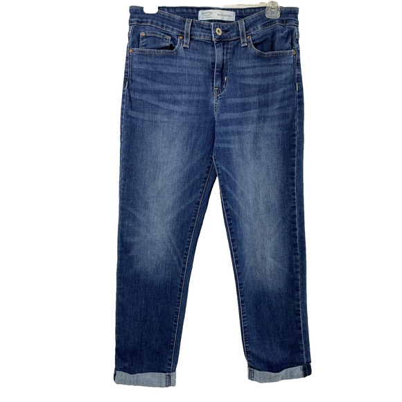 Levis Signature Jeans Womens Size‎ 29 Mid Rise Boyfriend Medium Wash Denim - Picture 1 of 10